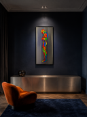 Echoes In The Inner Hold Inox Tablo | 50 × 100 cm