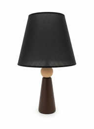 Minoa Masa Lambası-Kahverengi-Masa Lambası-Lumiana-Beyaz-NowShopFun
