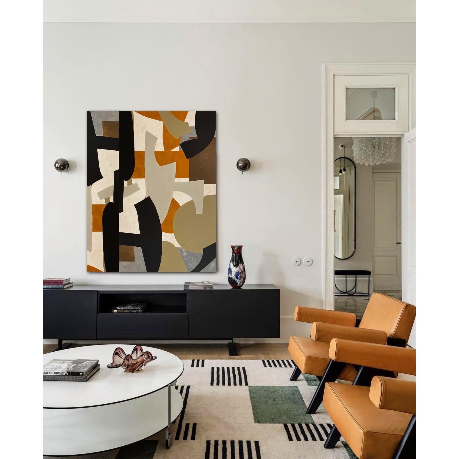 Abstract Canvas No.04 Kanvas Üzeri Akrilik El Yapımı Tablo