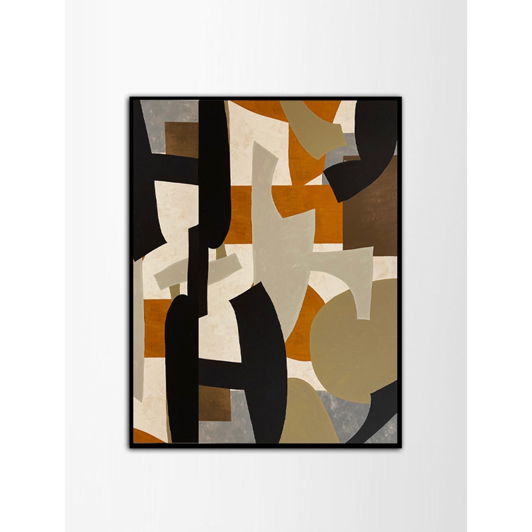 Abstract Canvas No.04 Kanvas Üzeri Akrilik El Yapımı Tablo