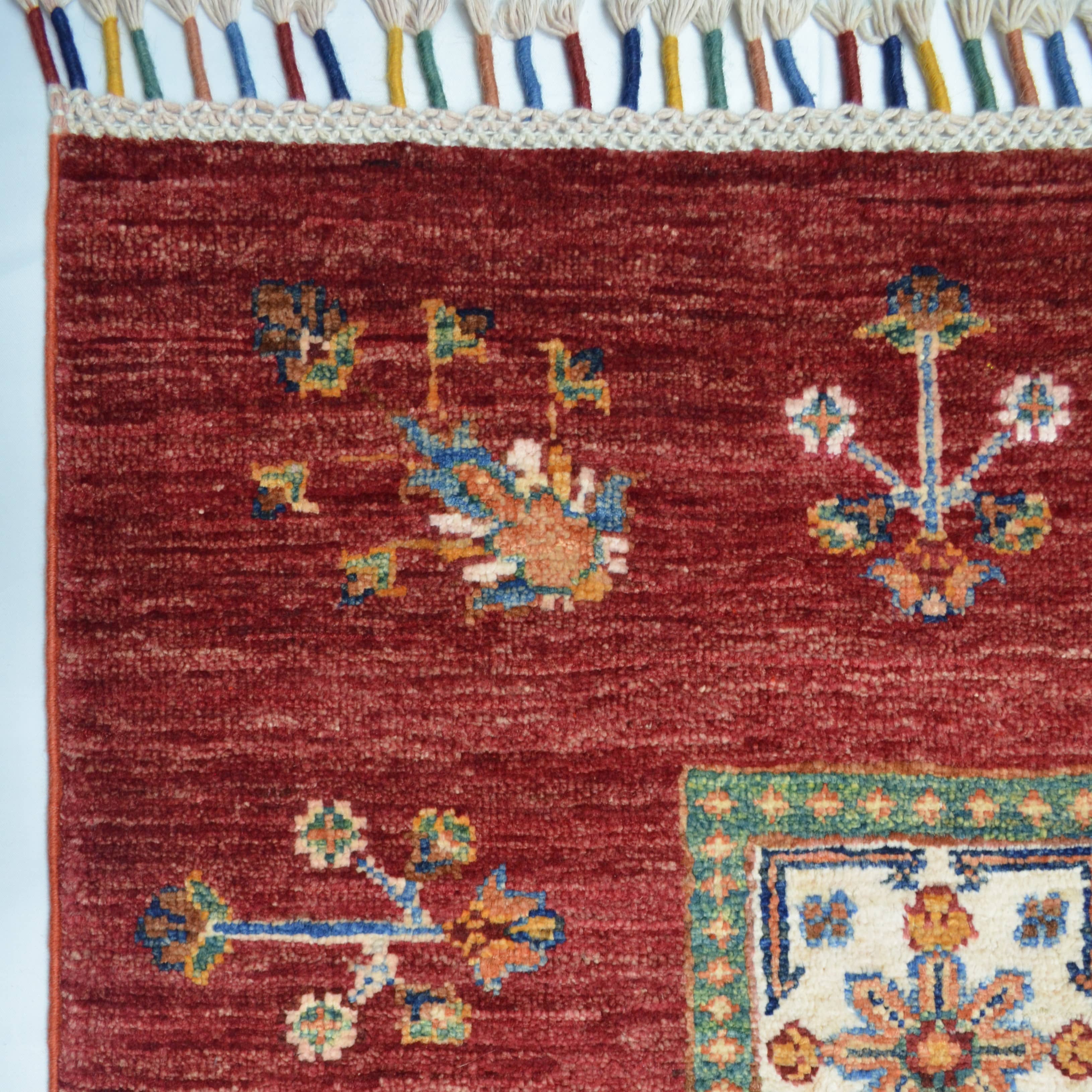 Afgan Binbirgece El Dokuma Halısı 174x231 Cm