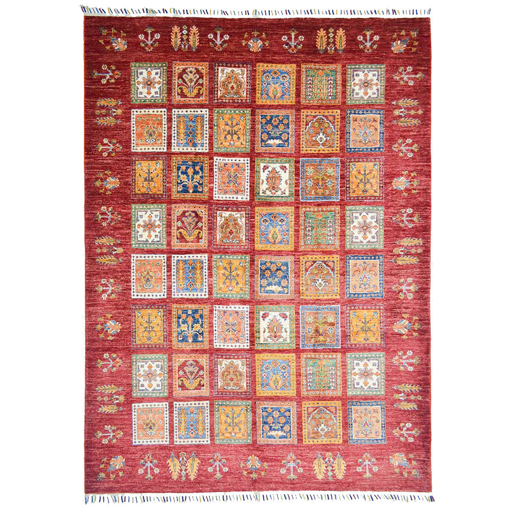 Afgan Binbirgece El Dokuma Halısı 174x231 Cm