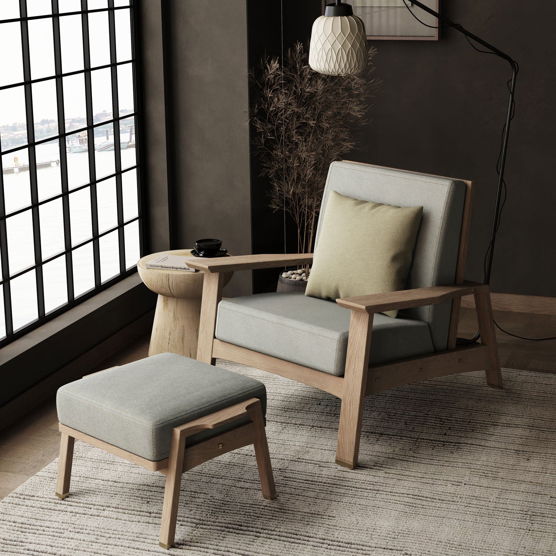 Ahşap Berjer - Akita Serisi, Meşe