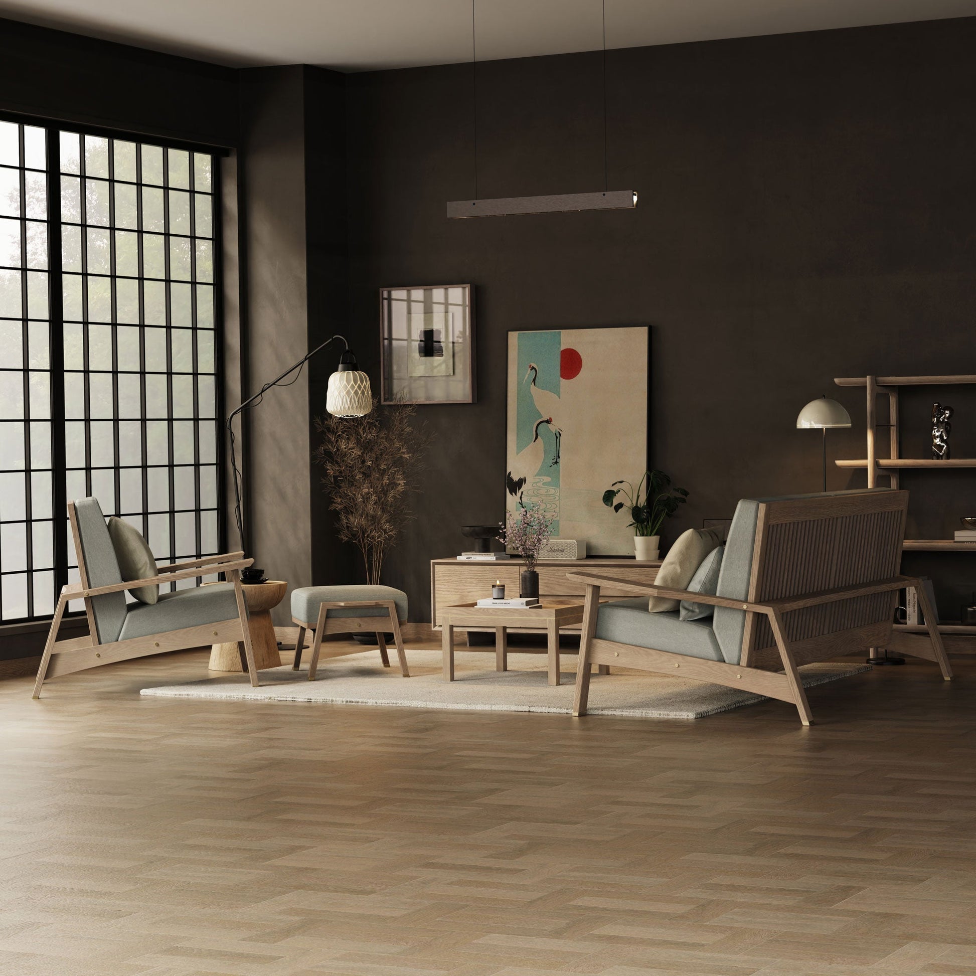 Ahşap Berjer - Akita Serisi, Meşe