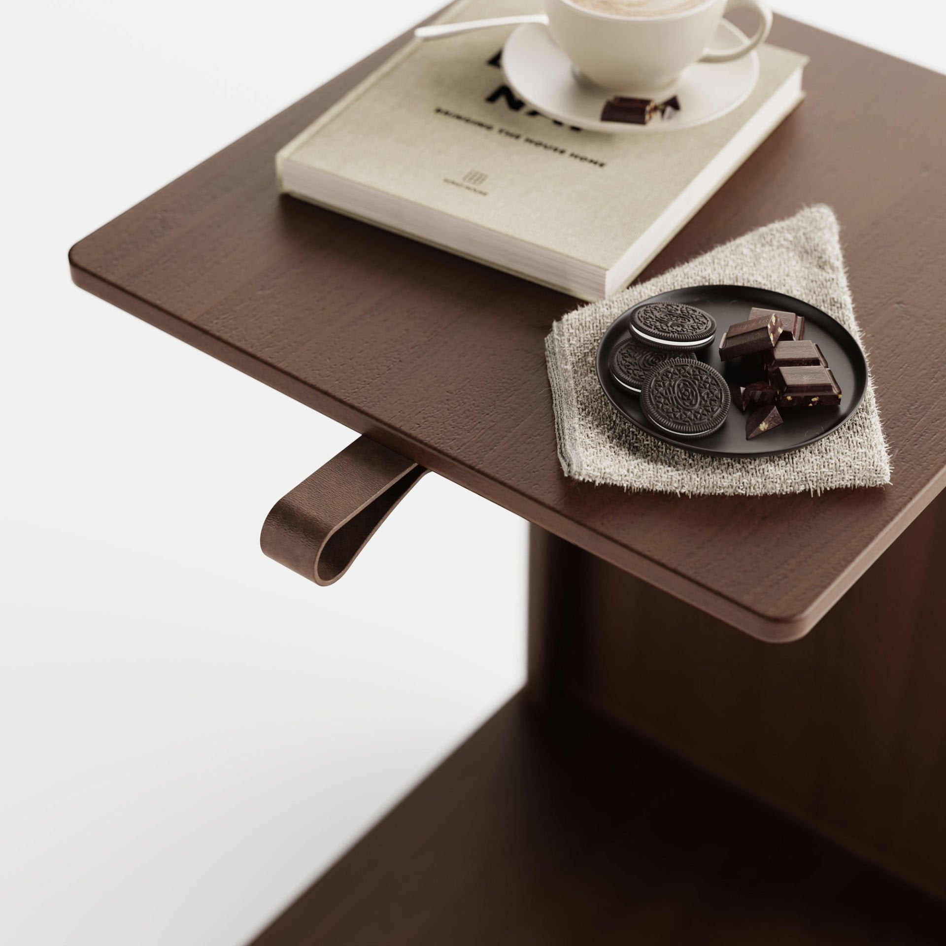 Ahşap C Sehpa - Salon Trio, Ceviz