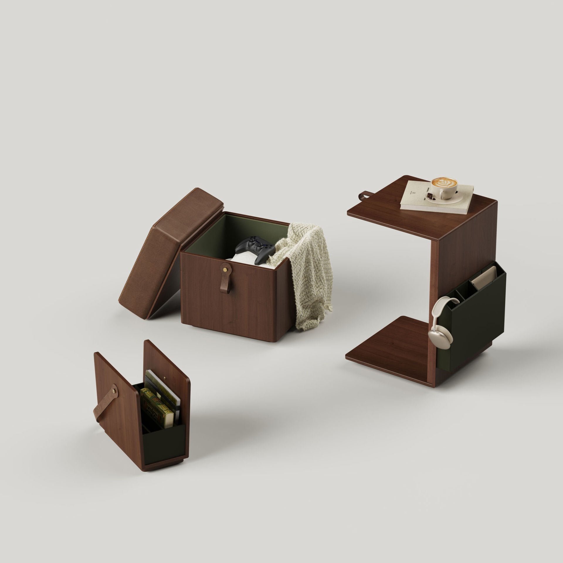 Ahşap Dergilik - Salon Trio, Ceviz