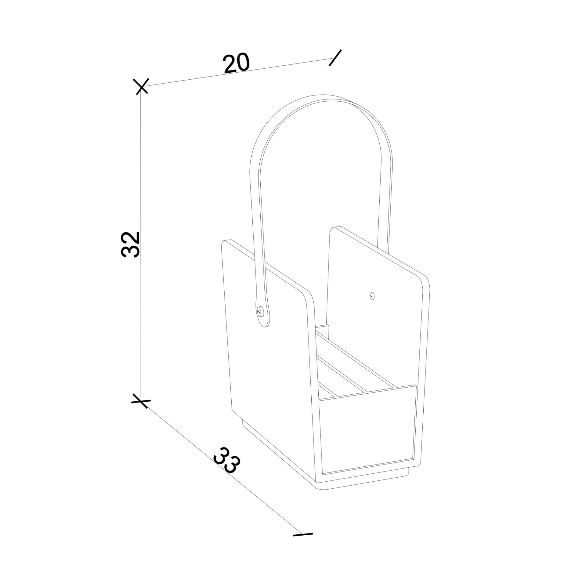 Ahşap Dergilik - Salon Trio, Ceviz