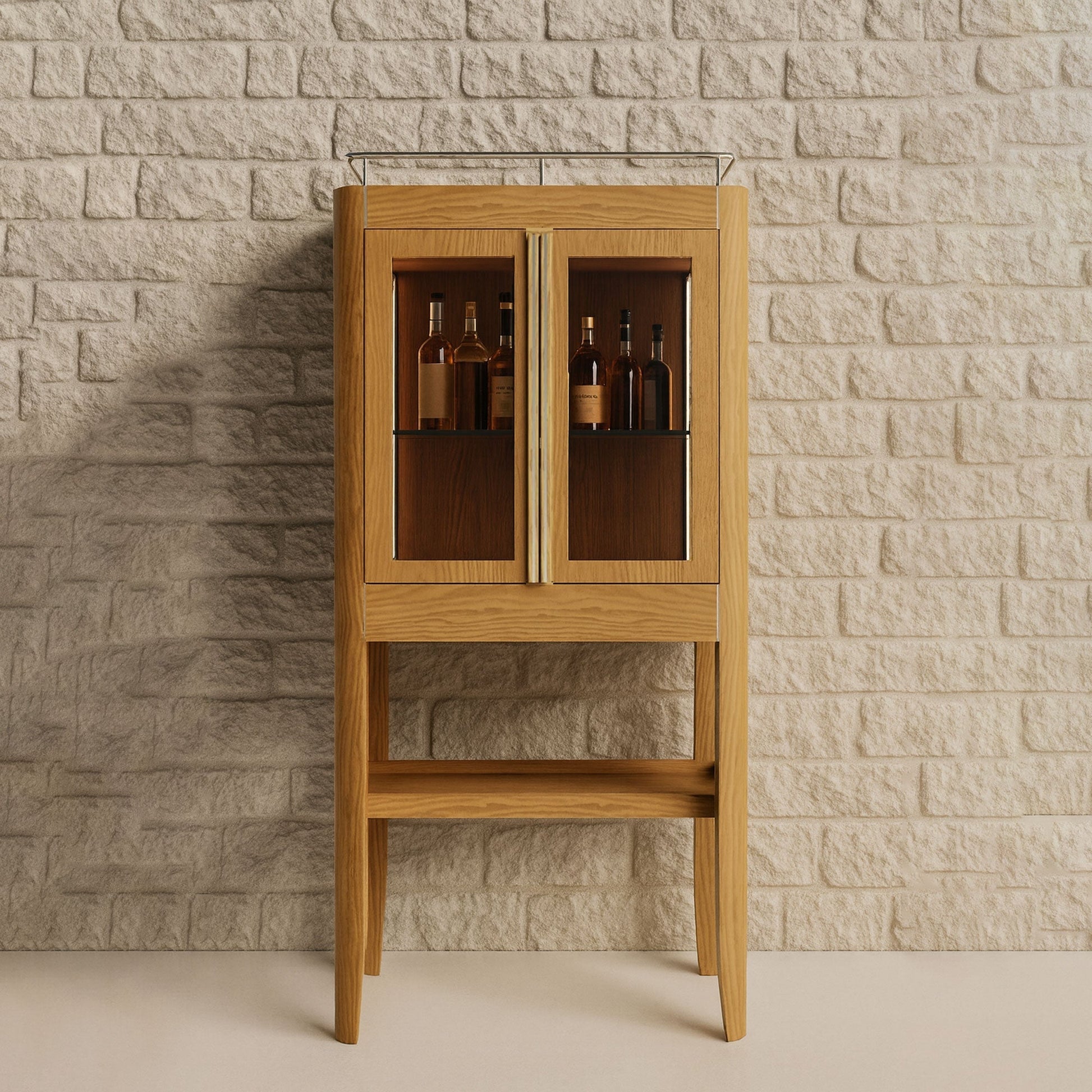 Ahşap Dikey İçki Dolabı - Casablanca