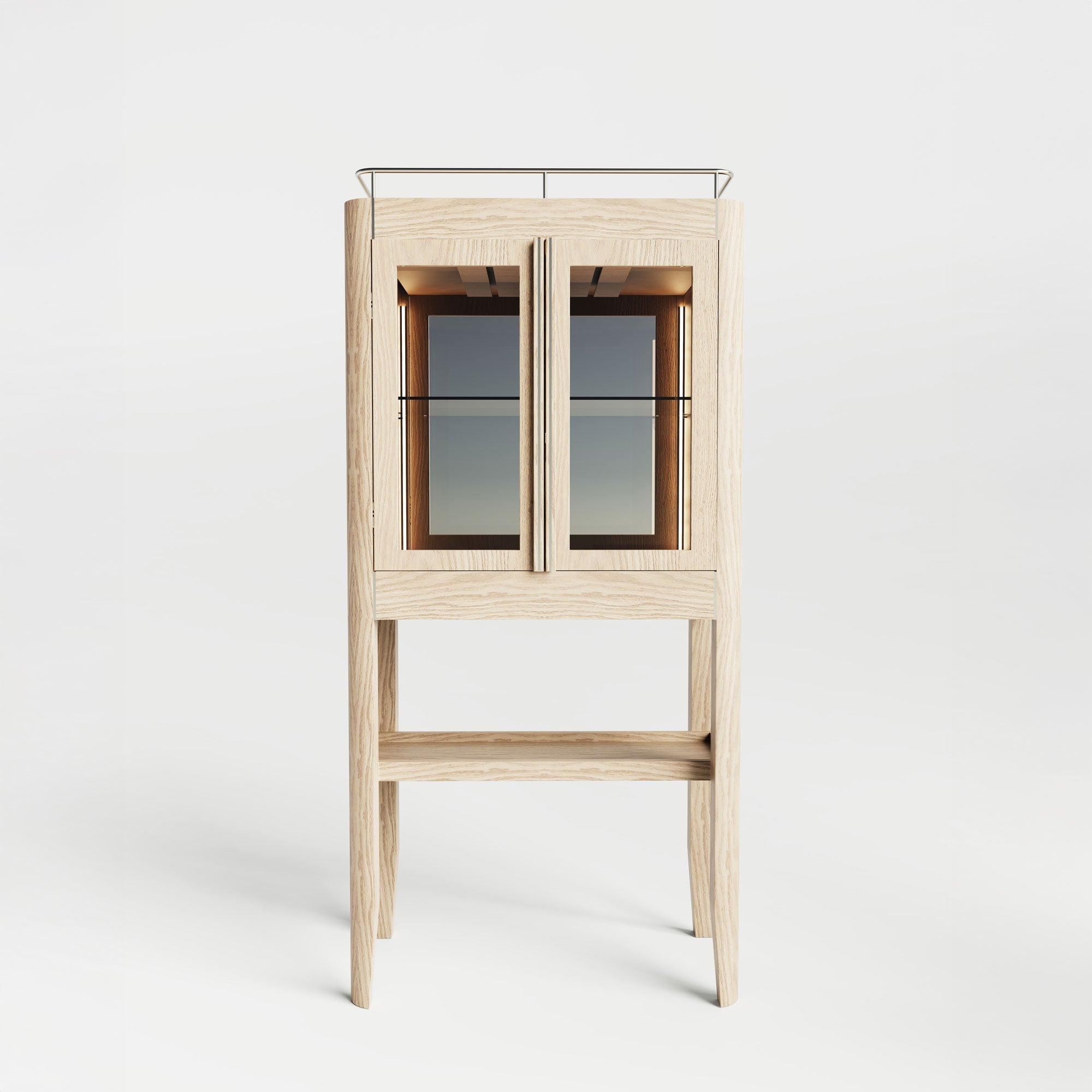 Ahşap Dikey İçki Dolabı - Casablanca