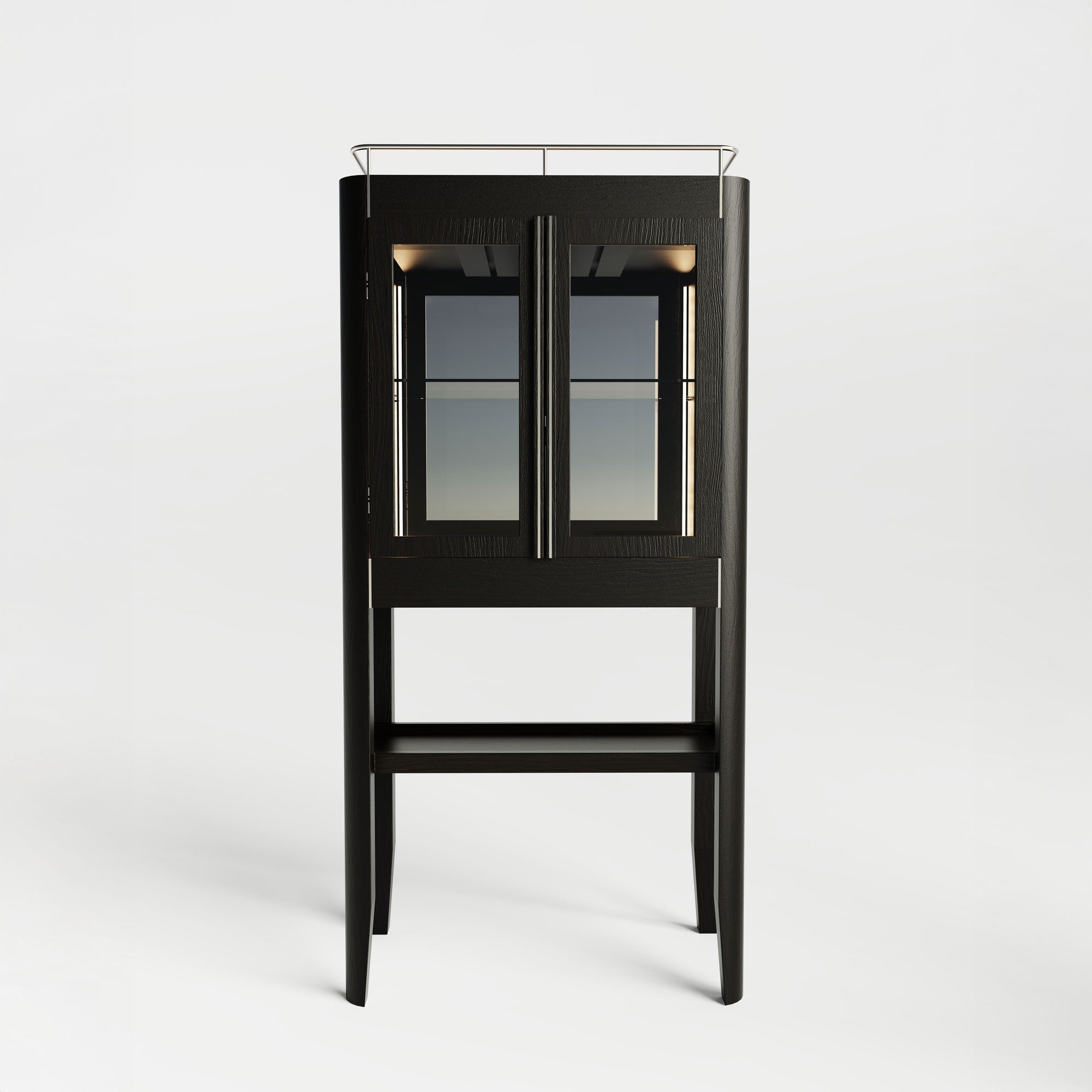 Ahşap Dikey İçki Dolabı - Casablanca