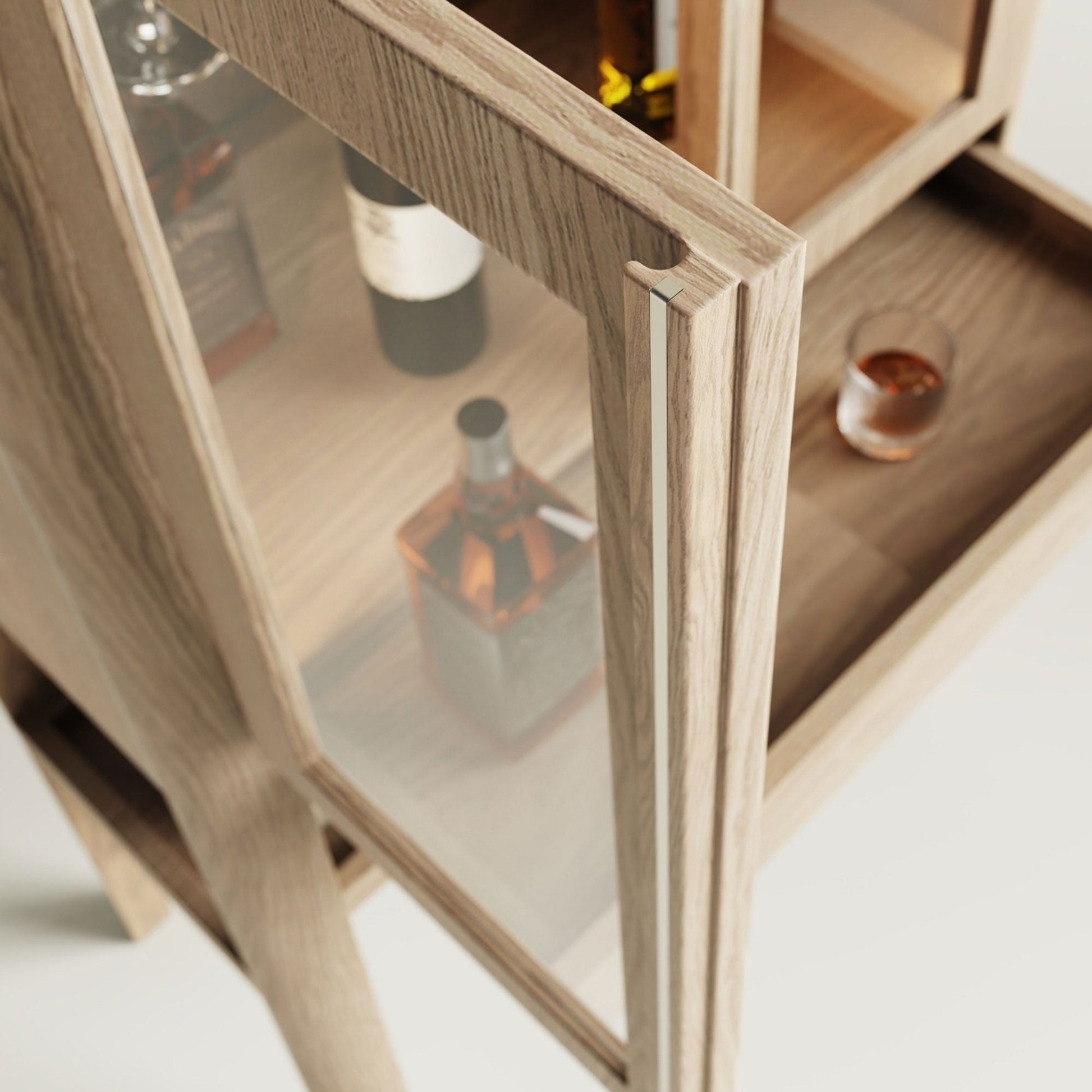 Ahşap Dikey İçki Dolabı - Casablanca