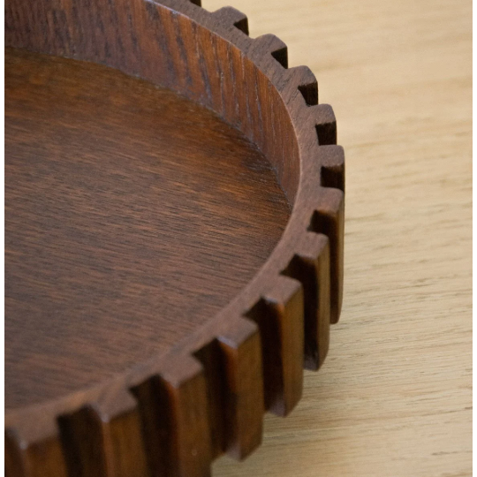 Ahşap Dönen Servis Tepsisi - Docia Serisi