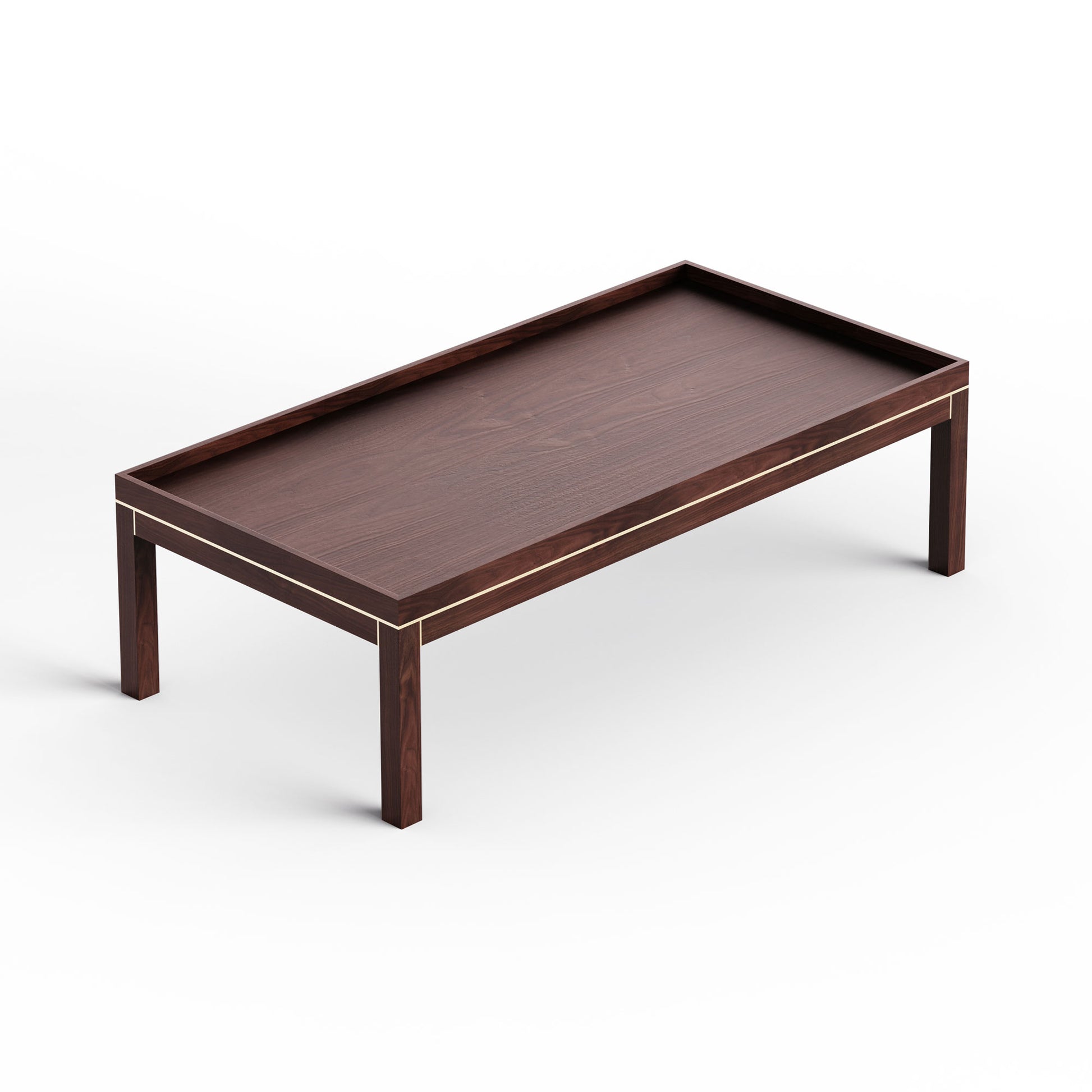 Ahşap Orta Sehpa - Edge Serisi, Ceviz