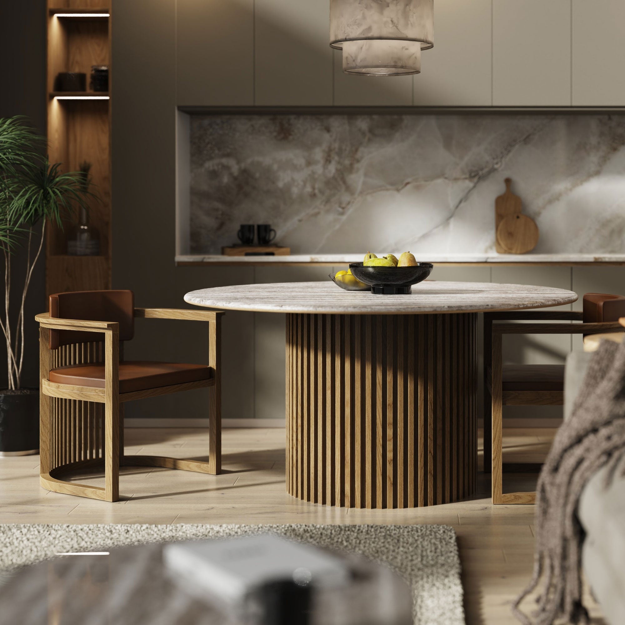 Ahşap Sandalye - Docia Serisi, Çıtalı