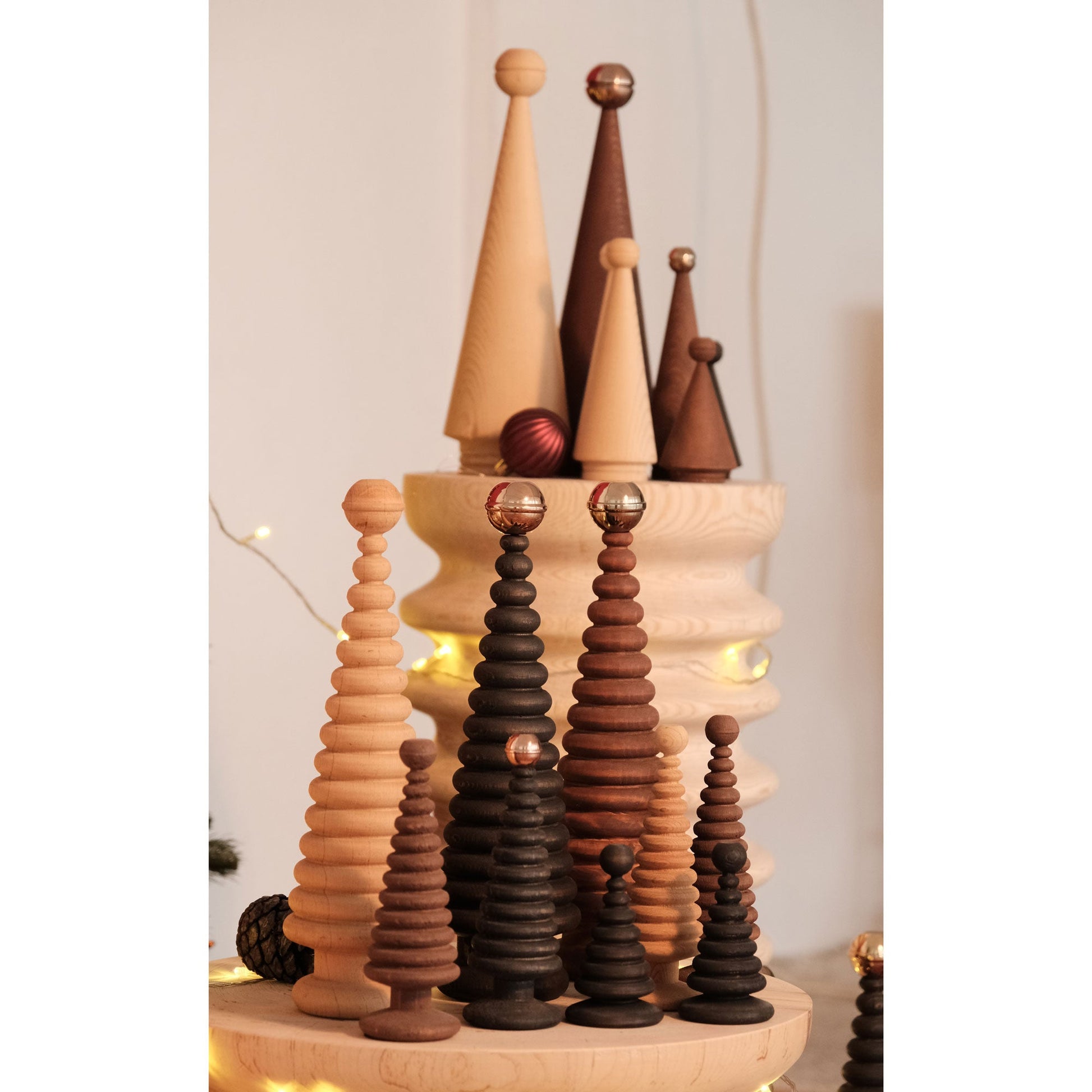 Ahşap Yılbaşı Ağacı Seti