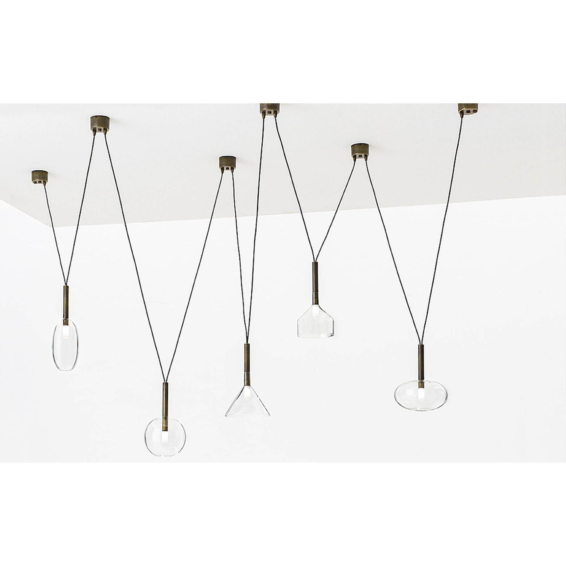 Alchimia Cono Antik Pirinç Sarkıt Avize