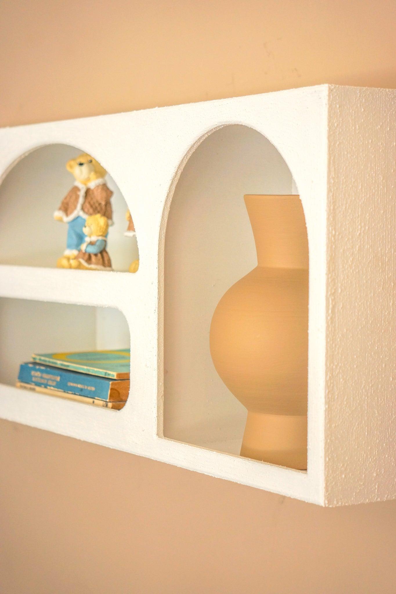 Alçı Görünümlü Duvar Rafı/Niş