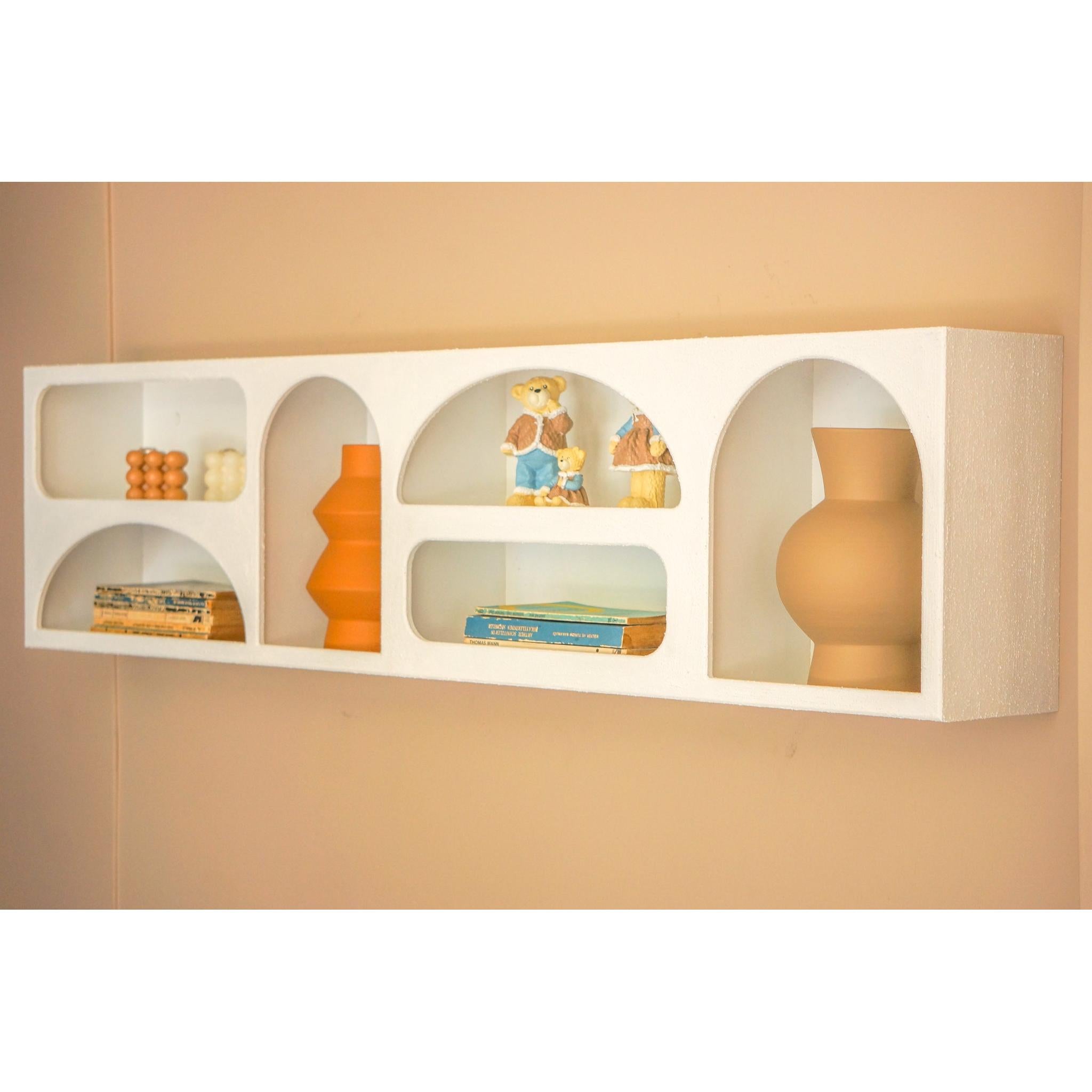 Alçı Görünümlü Duvar Rafı/Niş