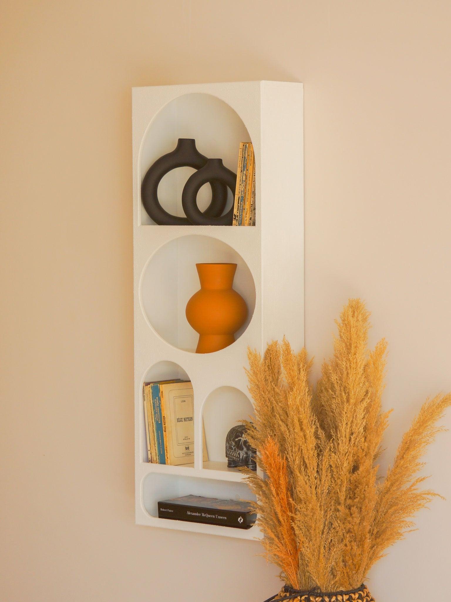 Alçı Görünümlü Duvar Rafı/Niş