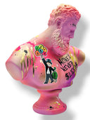 Alec Monopoly Tarzı Graffiti Pembe Herkül Heykeli