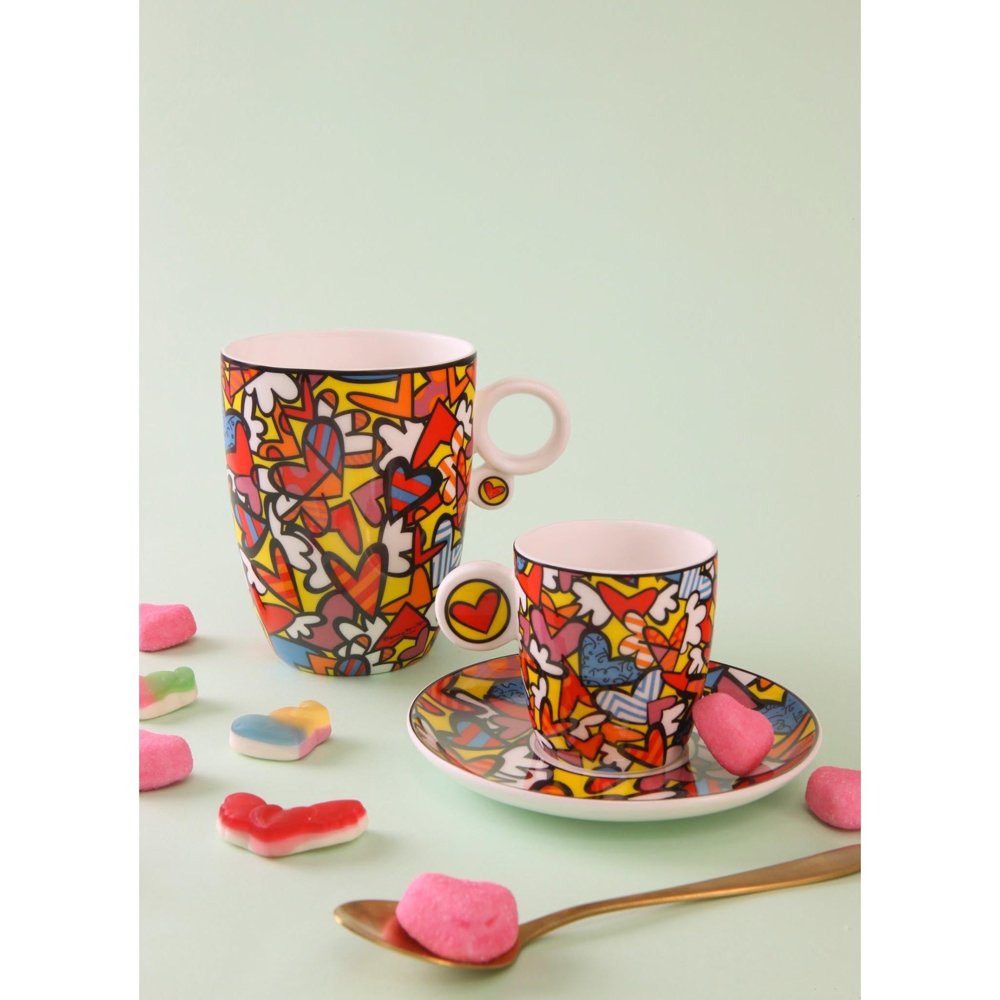 All We Need Is Love Fincan - Romero Britto Koleksiyonu