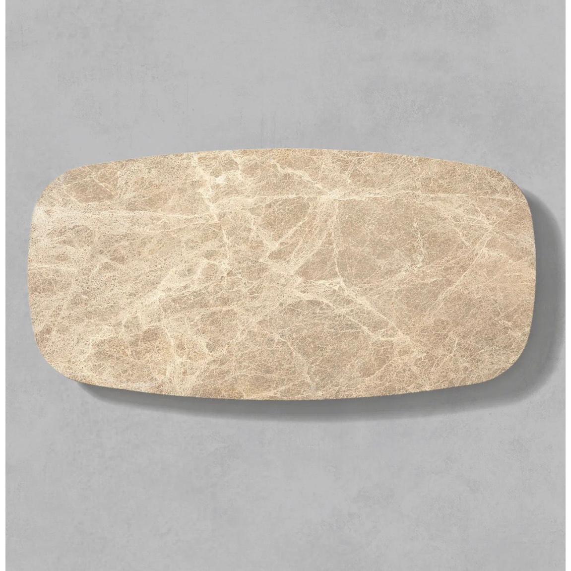 Alora Mermer Detaylı Ahşap Orta Sehpa