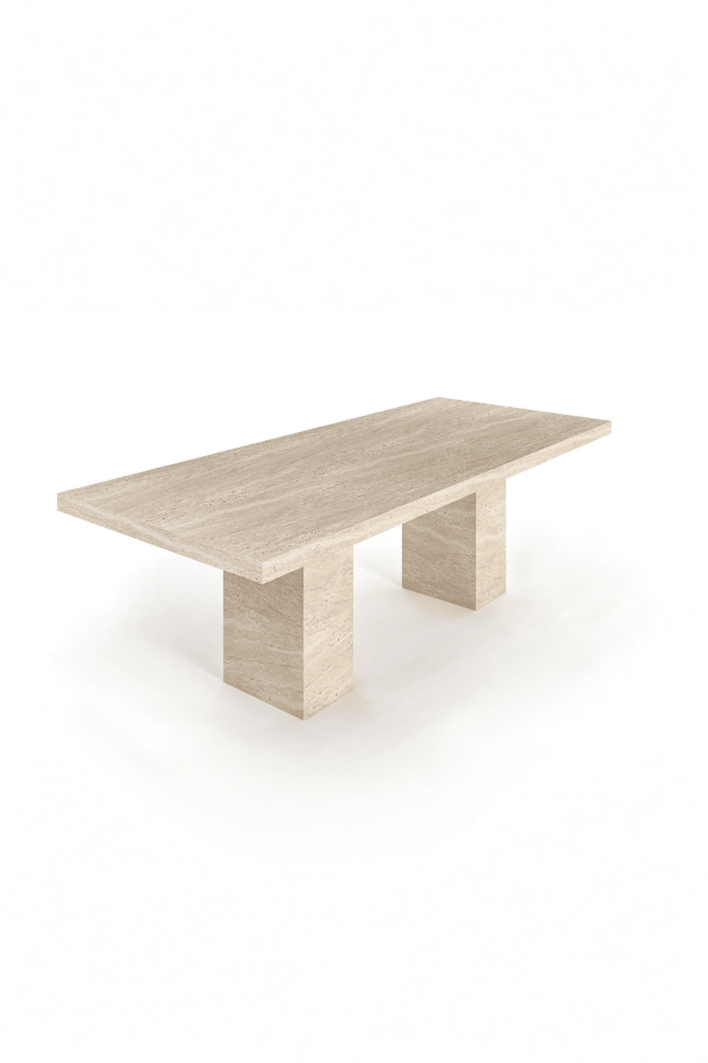 Alseya- Traverten Küp Ayaklı Masa