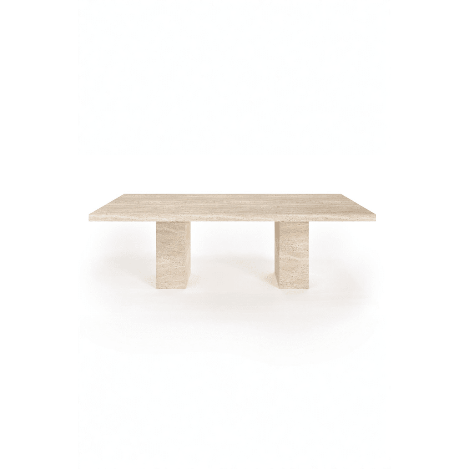 Alseya- Traverten Küp Ayaklı Masa