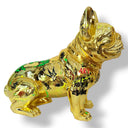 Altın Krom Bulldog Heykeli – Cash Is King Graffiti Tasarım