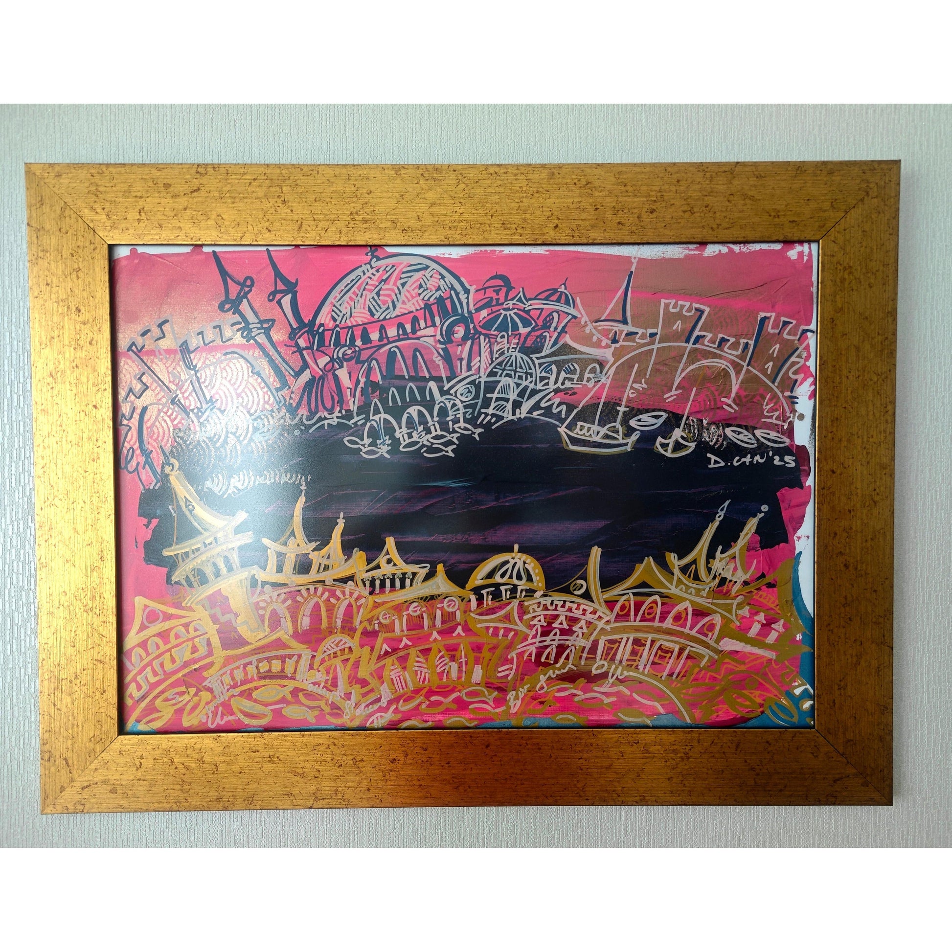 “Altın Yansımalar – İstanbul’Un Sessiz İnşası” Tablo