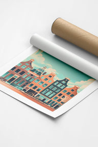 Amsterdam | Şehir Posteri-Poster-ODA.products-30x40-Beyaz-NowShopFun