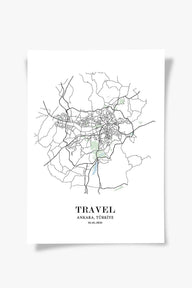 Ankara Şehir Haritası Poster-Poster-ODA.products-30x40-Çerçevesiz-NowShopFun