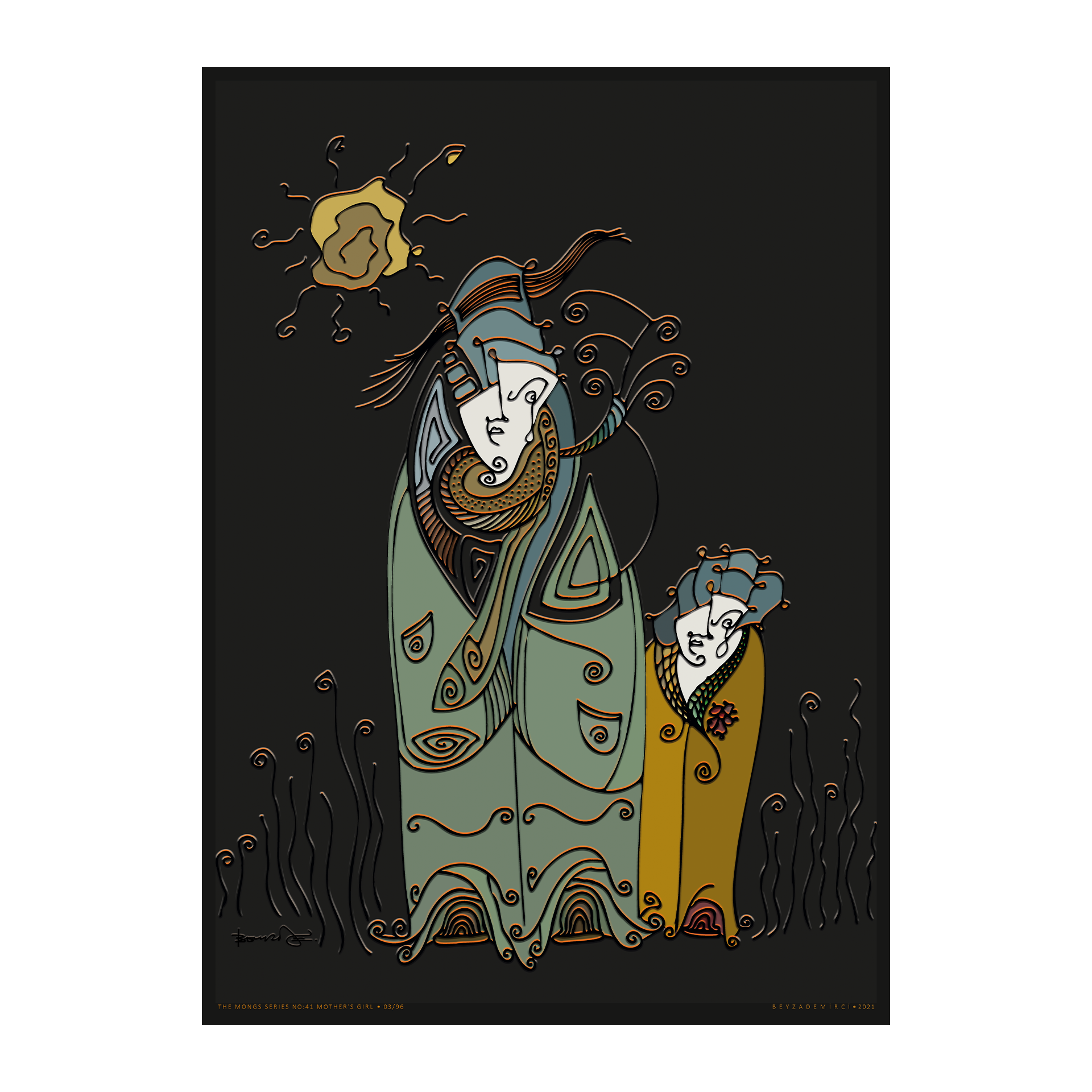 Annesinin Kızı - Fine Art Baskı