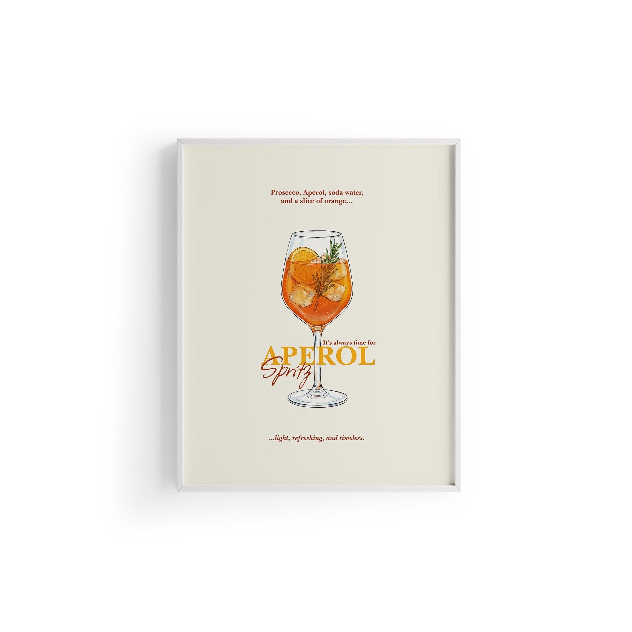 Aperol Spritz Kokteyl Posteri