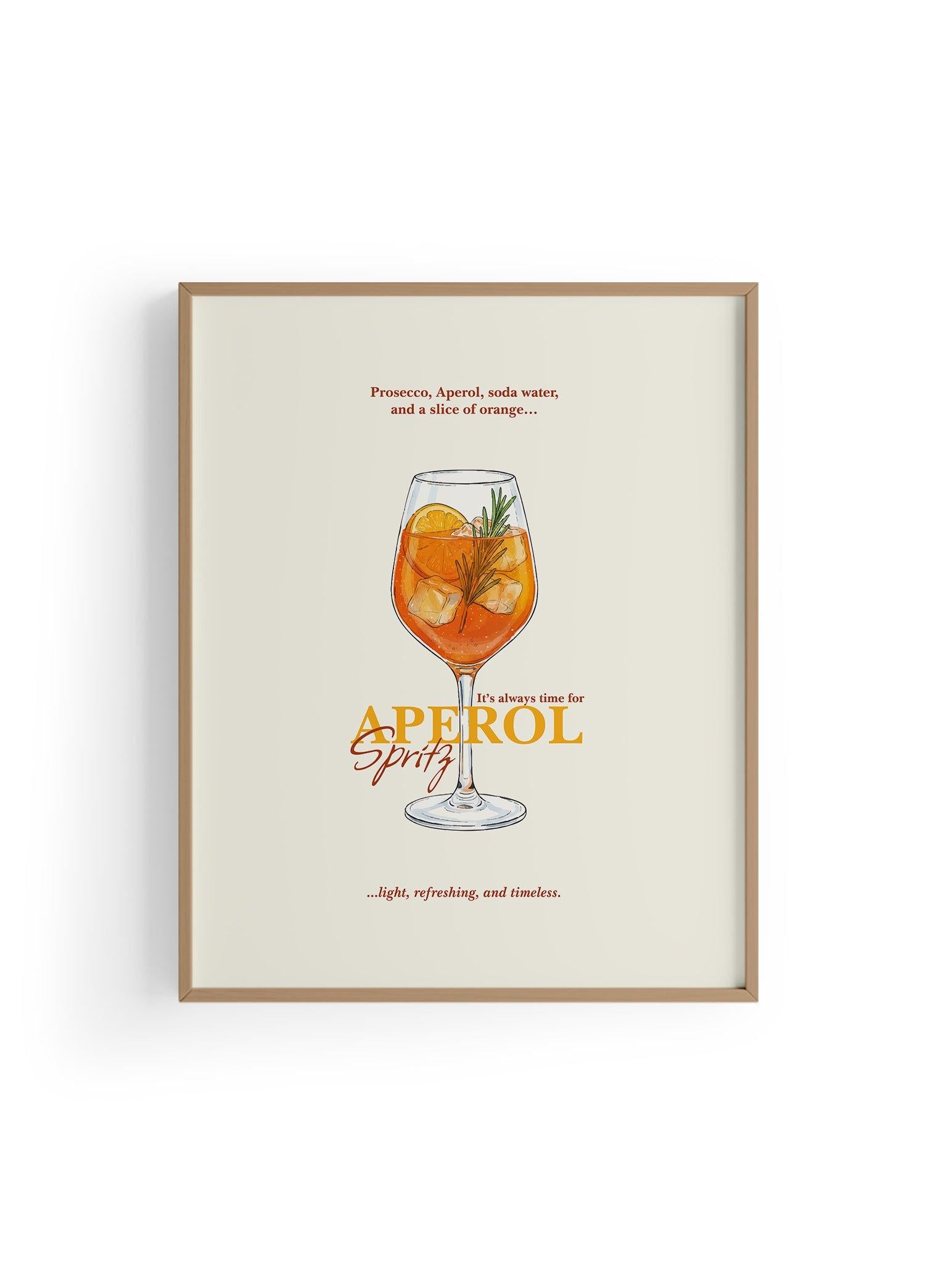 Aperol Spritz Kokteyl Posteri