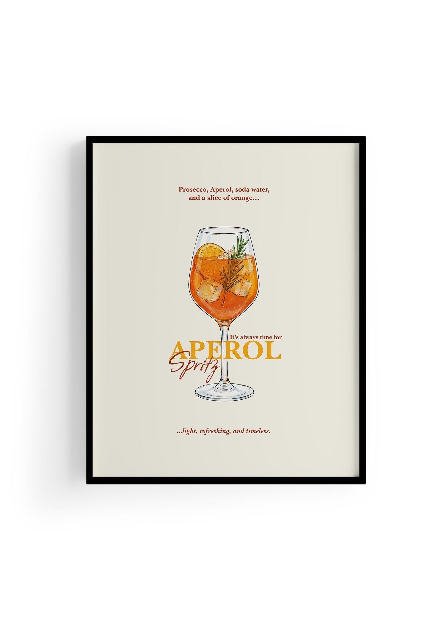 Aperol Spritz Kokteyl Posteri