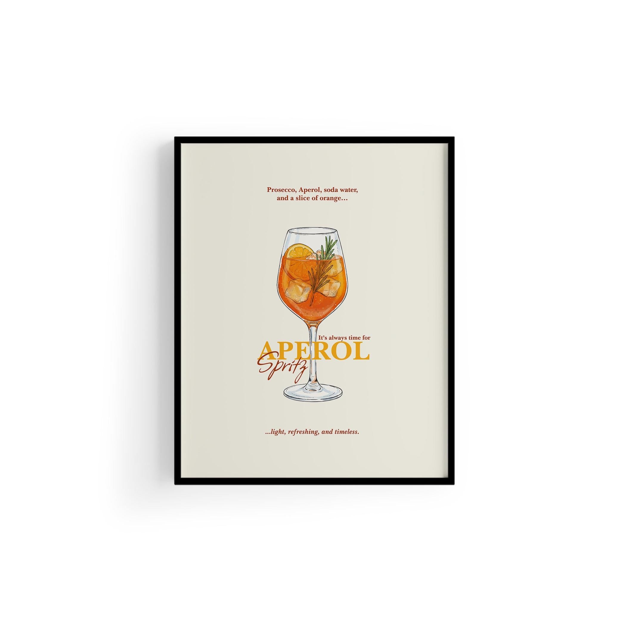 Aperol Spritz Kokteyl Posteri