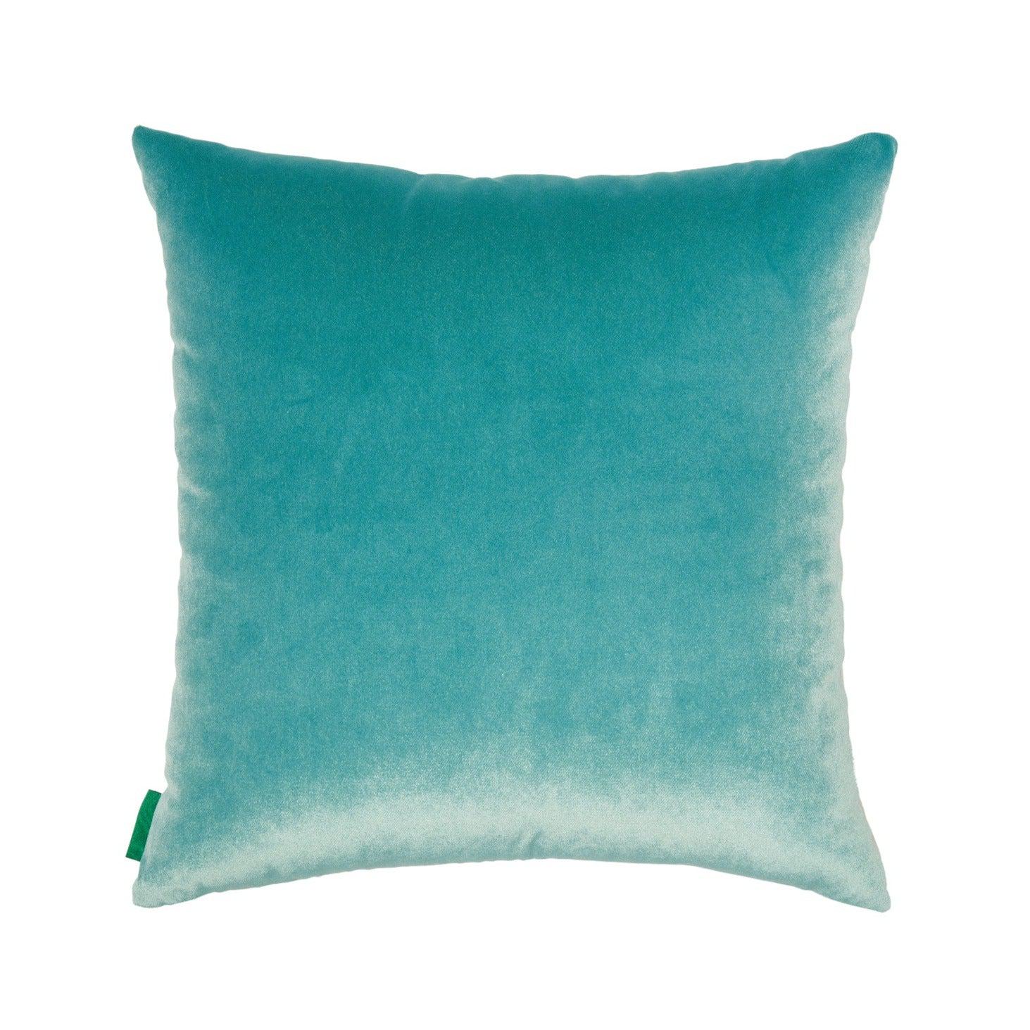 Aplike Çiçek Desenli İpek Bej Yastık