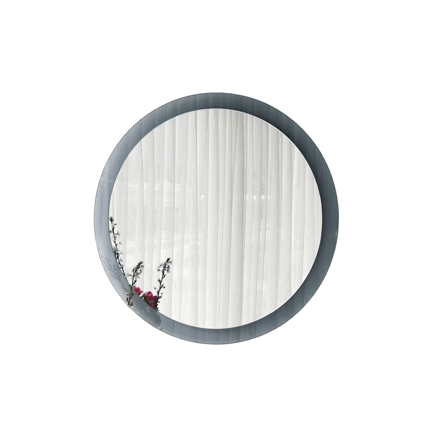 Aqua Yuvarlak Füme Cam Ayna