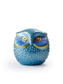 Art Tılsımlı Baykuş El Yapımı Sanatsal Dekoratif Obje - Brilliant Blue