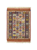 Asher Renkli El Dokuma Nuzumla Kilim 106X144 Cm