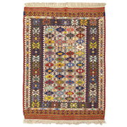 Asher Renkli El Dokuma Nuzumla Kilim 106X144 Cm