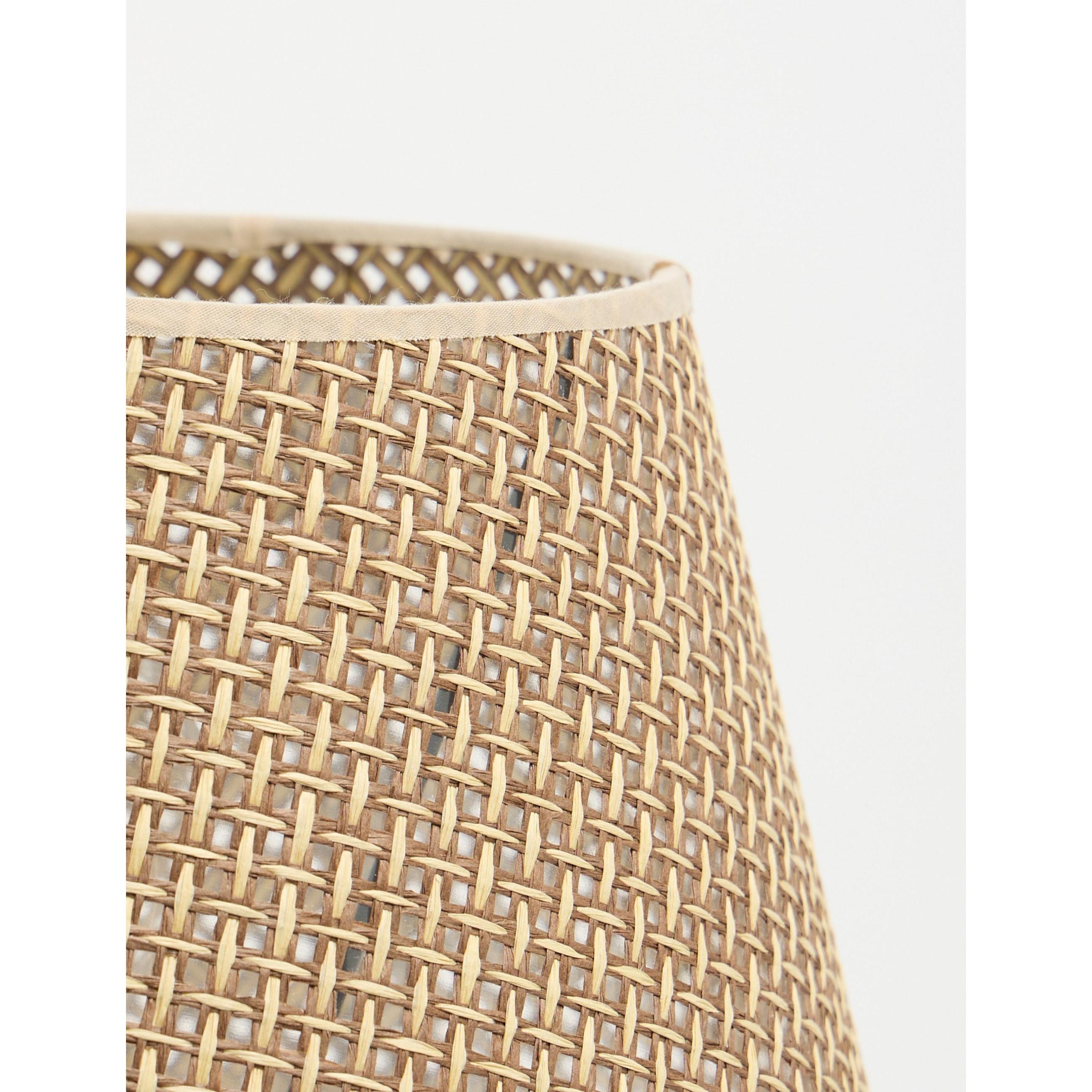 Astra Hasır Şapkalı Traverten Abajur