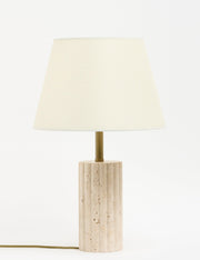 Astra Kumaş Şapkalı Traverten Abajur