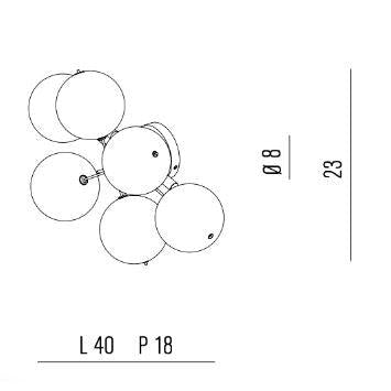 Atom Kristal Siyah Aplik