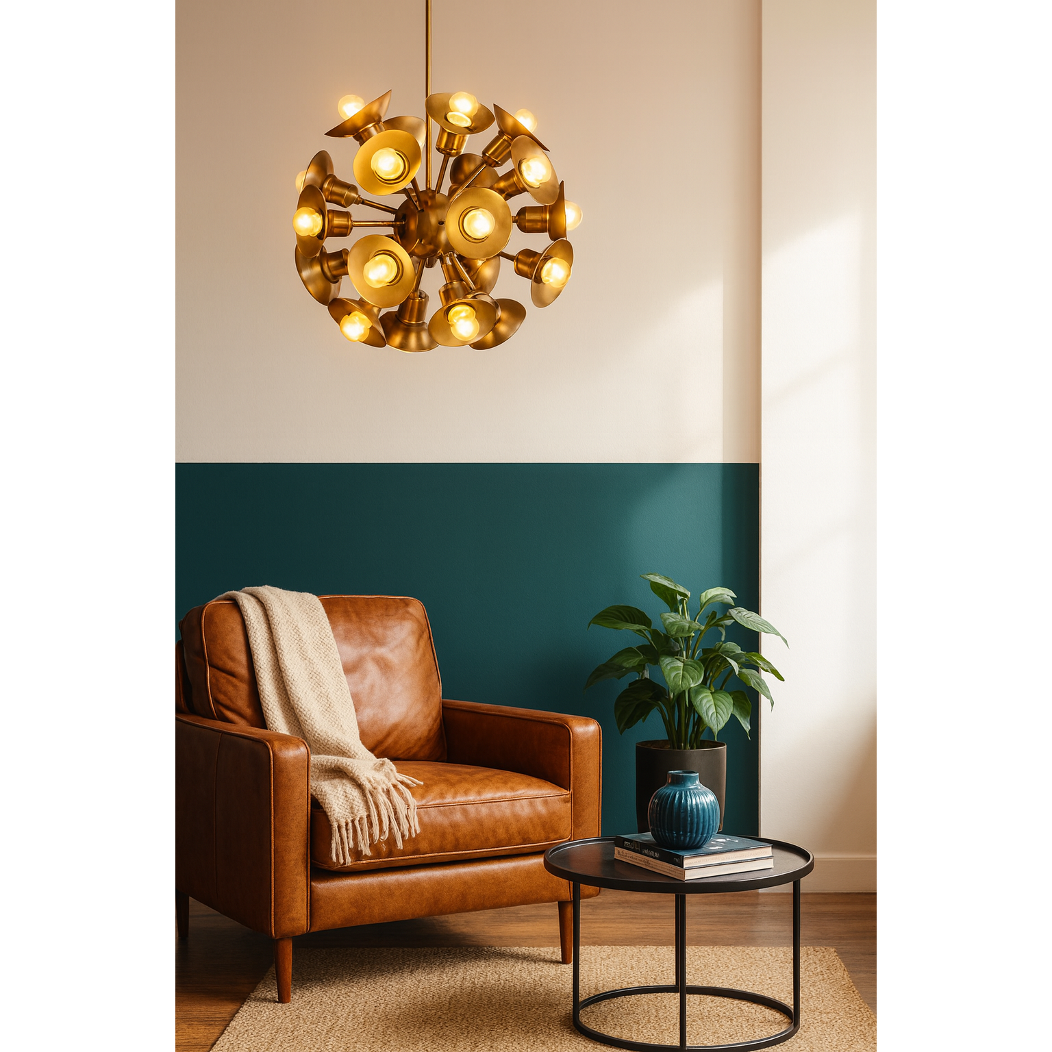 Aurora Brass 20'li Sarkıt Avize