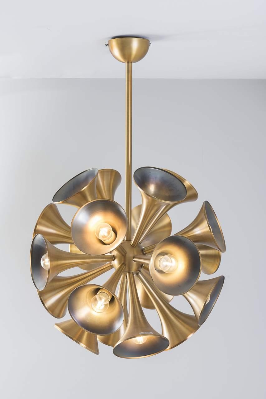 Aurora Brass 20'li Sarkıt Avize