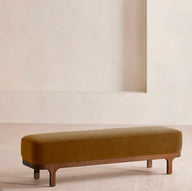Aviera Kadife Bench-Bank-Sofalab-Bej-NowShopFun