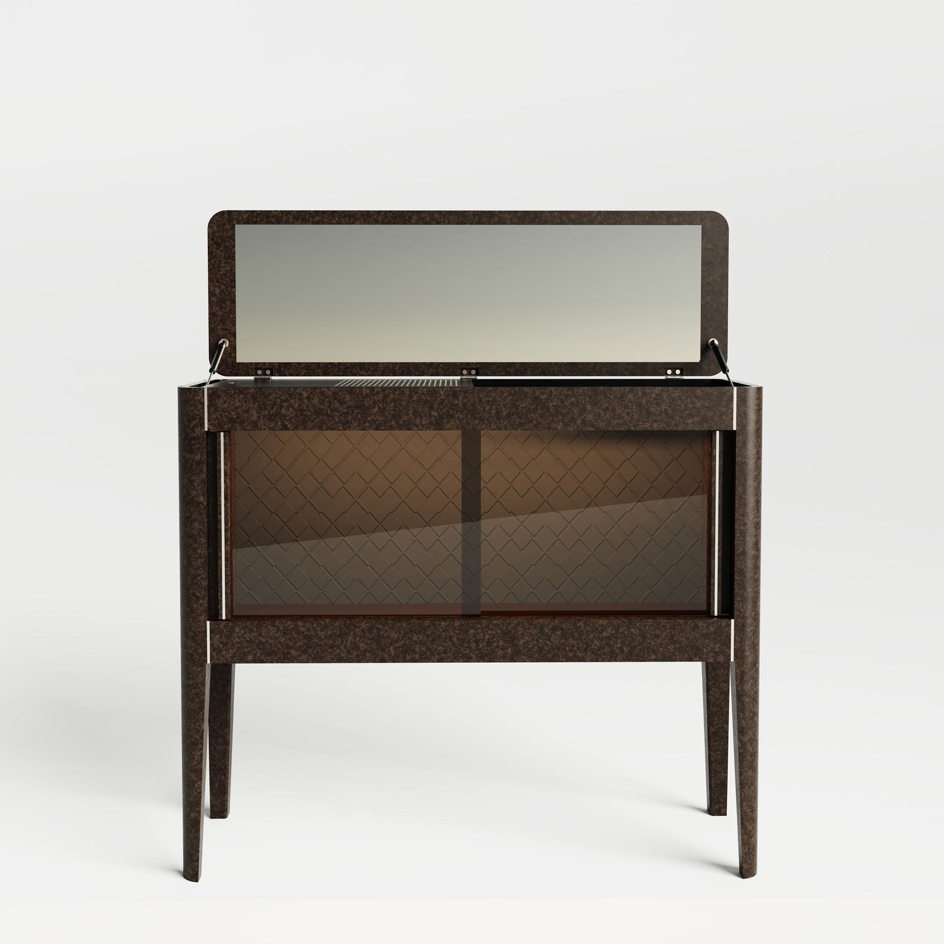 Ayna Kapaklı İçki Dolabı - Casablanca