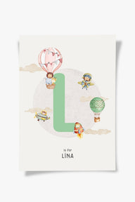 Baby Girl Letter Çocuk Odası Tablo-Poster-ODA.products-30 X 40 Cm-Çerçevesiz-NowShopFun